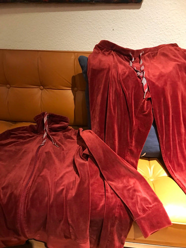 Damen samt hausanzug teilig - damen,