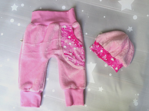 Kombi weiche samt babyhose - kombi,
