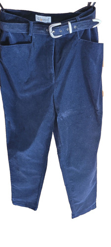 Damenhose samt 40 schwarz - samt,