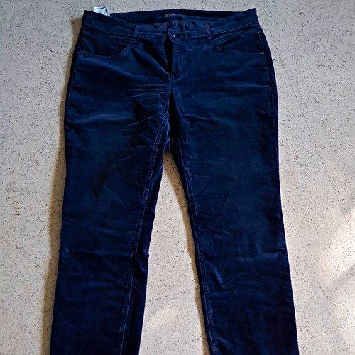Mac damen slim samthose blau - slim,
