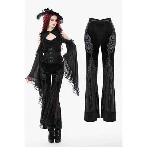 Gothic samthose schwarz - gothic,