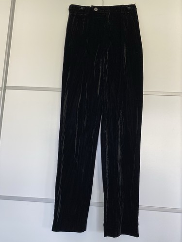 Hose samt optik schwarz - in,