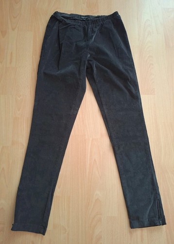 Hose stoffhose samt - samt, anthrazit