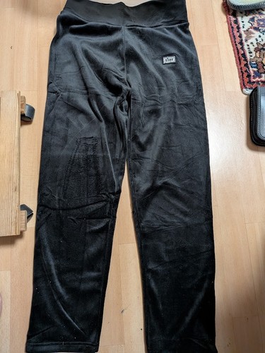 Hose damen xl black samt - gr.,