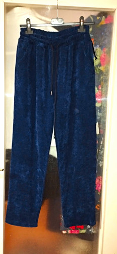 Samt jogginghose damen blau - jogginghose,