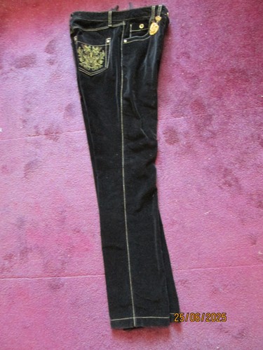 Schwarze samthose von crisca - samthose,