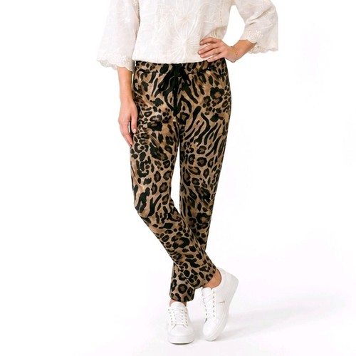 Damenhose samt tiger - damenhose,
