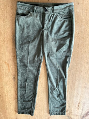 Damen samthose dunkelgrün - samthose,,