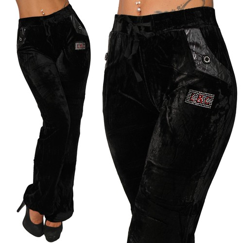 Hose velour samt damen - samt,